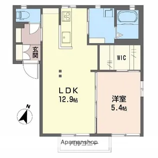 リバーサイド中島EF【1階】の間取り