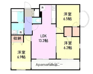 リベラ エレンシア【4階】の間取り