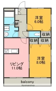 ヴィブレクレールⅢ【1階】の間取り