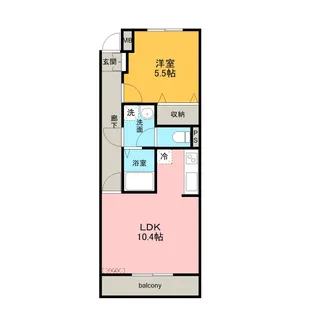 アビタシオンB【2階】の間取り