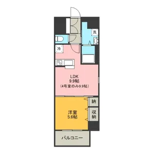 フォンテーヌu.【4階】の間取り