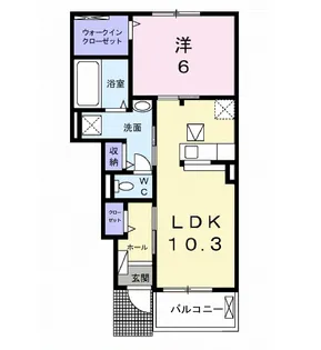 フリーデ エス【1階】の間取り