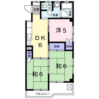 セントラルハイツC【3階】の間取り