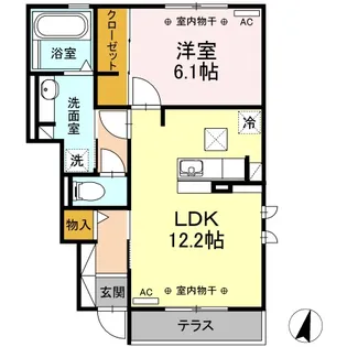 エスポワール Ⅲ【1階】の間取り