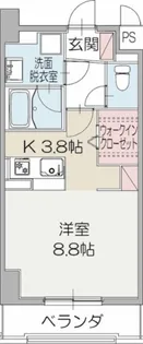 プライム三島プレイス【5階】の間取り