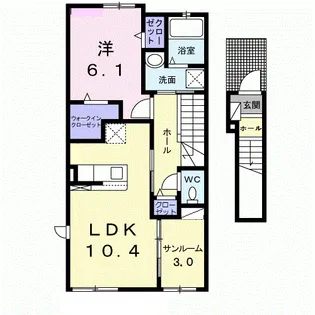 Olive Green【2階】の間取り