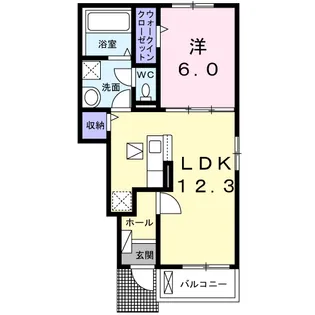 ブラン ノワール【1階】の間取り