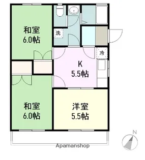 コートビレッジA【2階】の間取り