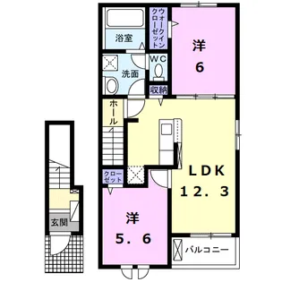 ろはす【2階】の間取り