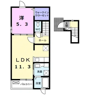 サン・クレールⅠ【2階】の間取り