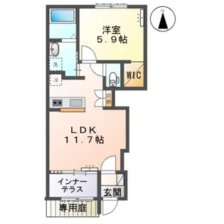 LA PAUSE ーRINー【1階】の間取り
