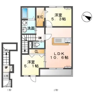 サニーコート北條【2階】の間取り