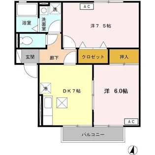 グランシャリオ M1【1階】の間取り