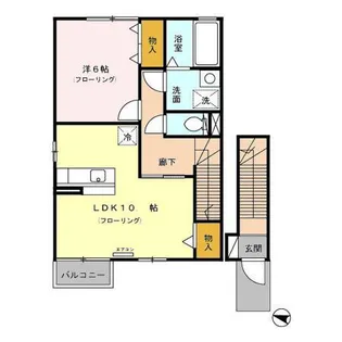 ローズコートSUGIYAMA【2階】の間取り