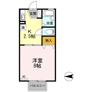タウンコート参番館【1階】の間取り