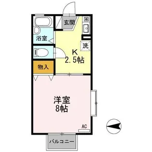 タウンコート参番館【1階】の間取り