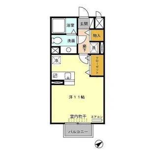 グランディーバ【2階】の間取り