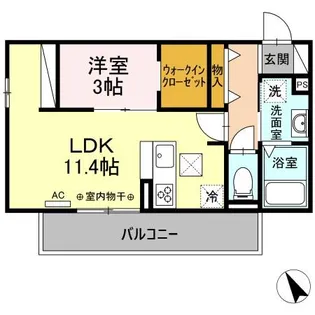 ソレイユメゾン御殿場【1階】の間取り
