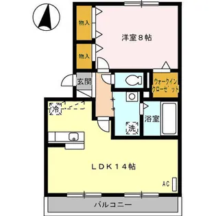 R ルミエール(アールルミエール)【2階】の間取り