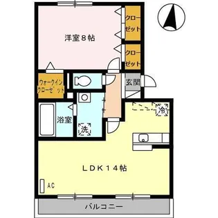 R ルミエール(アールルミエール)【2階】の間取り