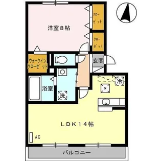 R ルミエール(アールルミエール)【1階】の間取り