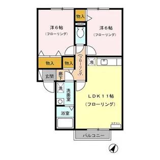 プチソレイユ【2階】の間取り