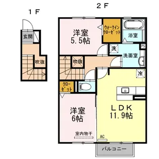 フォレスト A【2階】の間取り
