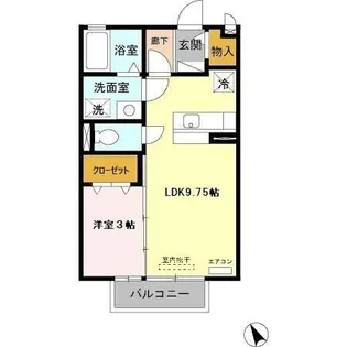 セジュール ココペリ【2階】の間取り