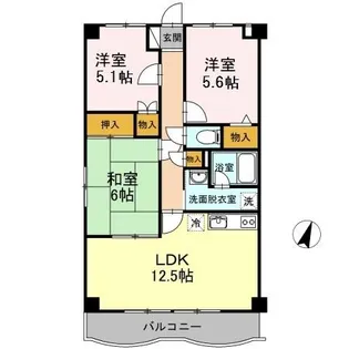 ビヴァシティ函南【3階】の間取り