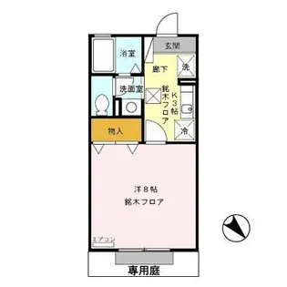 ル・アーブル狩野【1階】の間取り