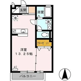 サニーヒルズ岡宮【1階】の間取り
