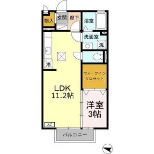マーメゾン和田Ⅱ【1階】の間取り