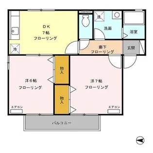伏見台ハイツ【2階】の間取り