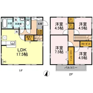 静岡県三島市松本50-1【一戸建】の間取り