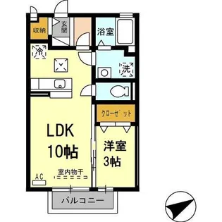 コンフォート ヴィラ【1階】の間取り