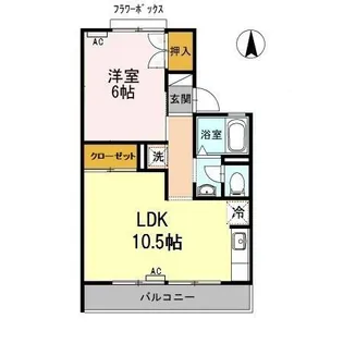 メゾンSEKI【202号室】の間取り