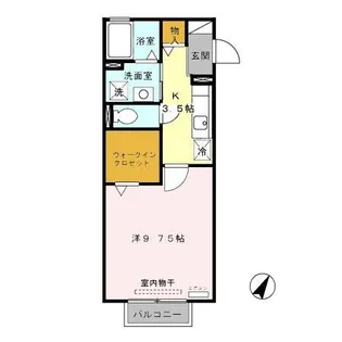 セジュール ベル【1階】の間取り