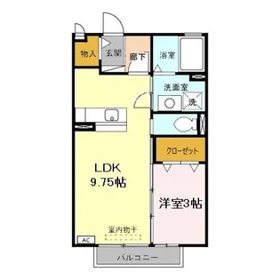 セジュール ベル【1階】の間取り