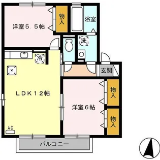 フルハウスY B棟【1階】の間取り