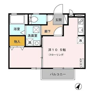 コートパル【1階】の間取り