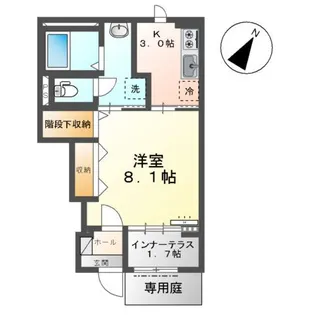 サンモール中島C【105号室】の間取り