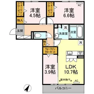 オレンジコート【3階】の間取り
