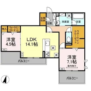 DiosPersimmon長泉 II棟【1階】の間取り