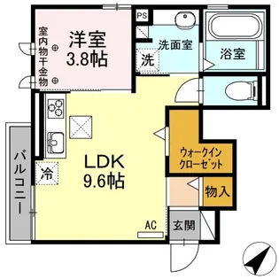 日吉ハイツII【1階】の間取り