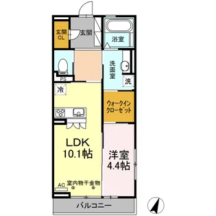 KMT沙稀(ケイエムティサキ)【3階】の間取り