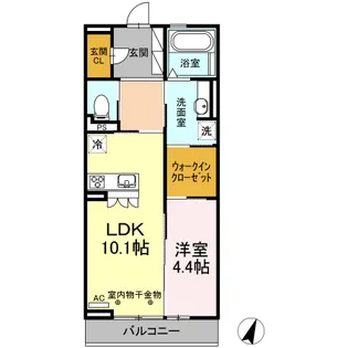 KMT沙稀(ケイエムティサキ)【3階】の間取り