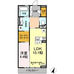 KMT沙稀(ケイエムティサキ)【3階】の間取り