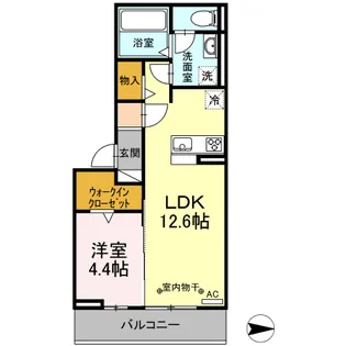 アンプルールK【3階】の間取り