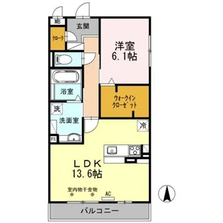 セジュール坪の内II【2階】の間取り