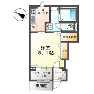 ティンブレ【1階】の間取り